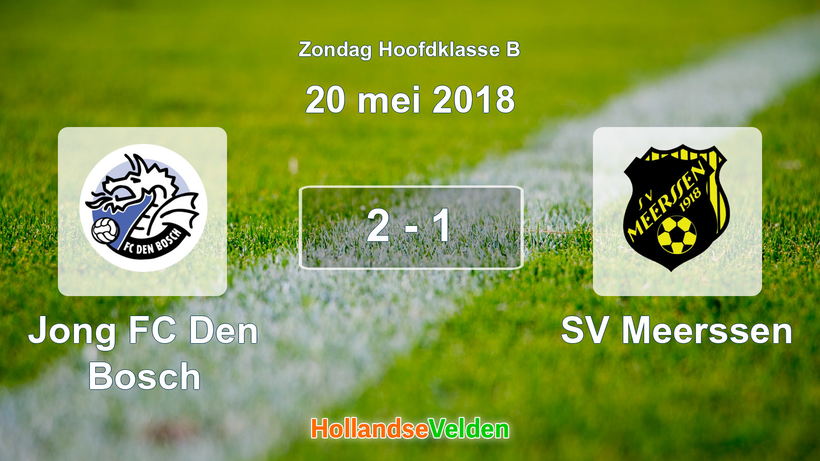 Gespeelde wedstrijd: Jong FC Den Bosch - SV Meerssen 2 - 1 (20 mei 2018)