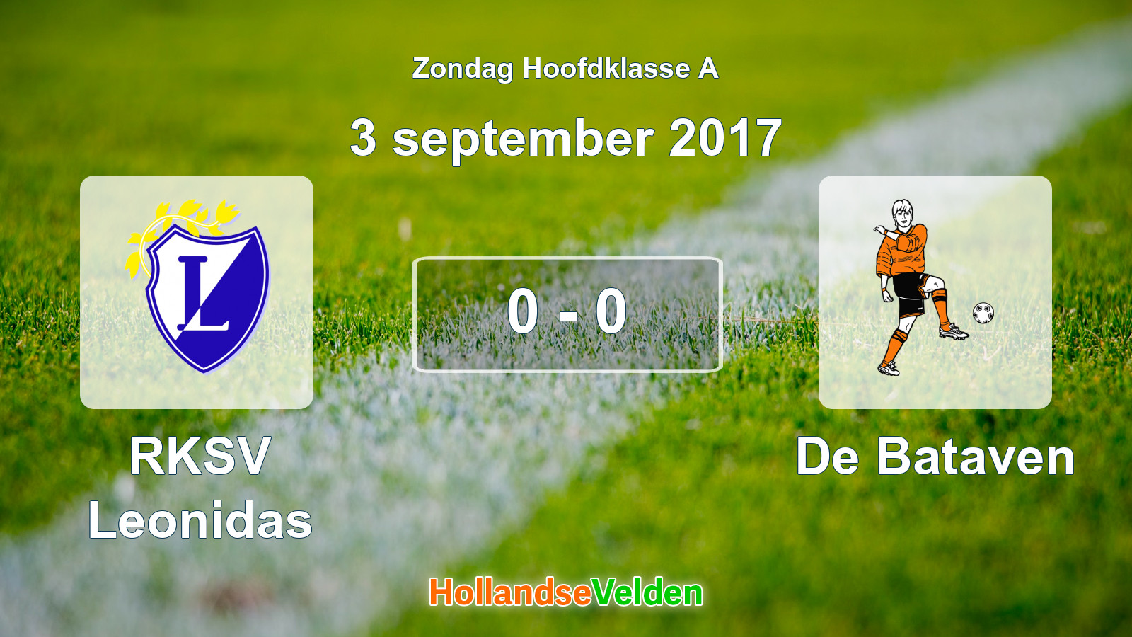Gespeelde wedstrijd: RKSV Leonidas - De Bataven 0 - 0 (3 september 2017)