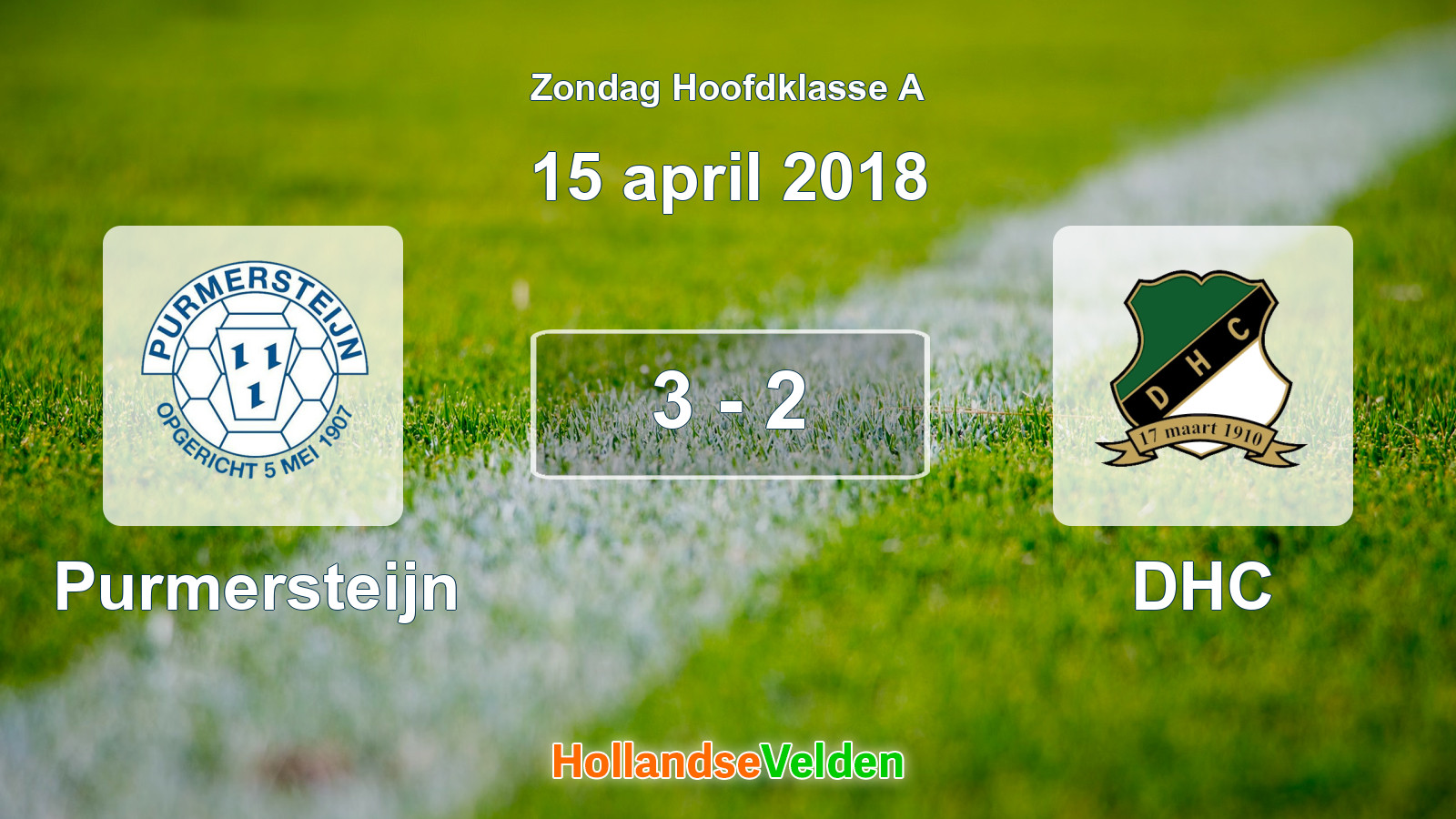 Gespeelde wedstrijd: Purmersteijn - DHC 3 - 2 (15 april 2018)