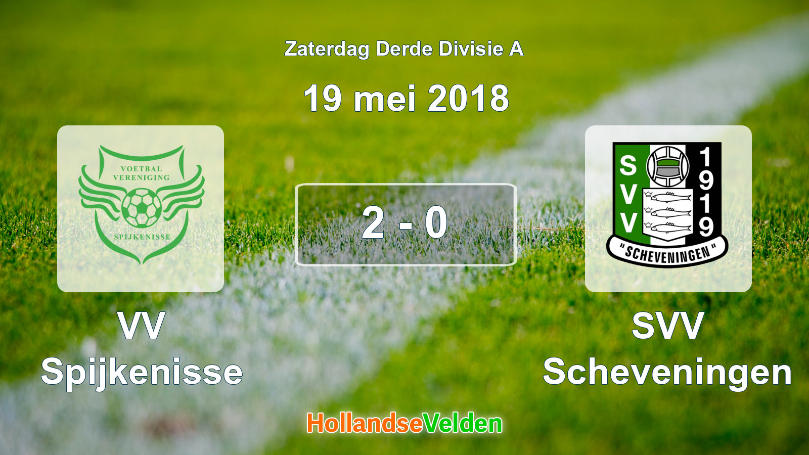 Gespeelde wedstrijd: VV Spijkenisse - SVV Scheveningen 2 - 0 (19 mei 2018)