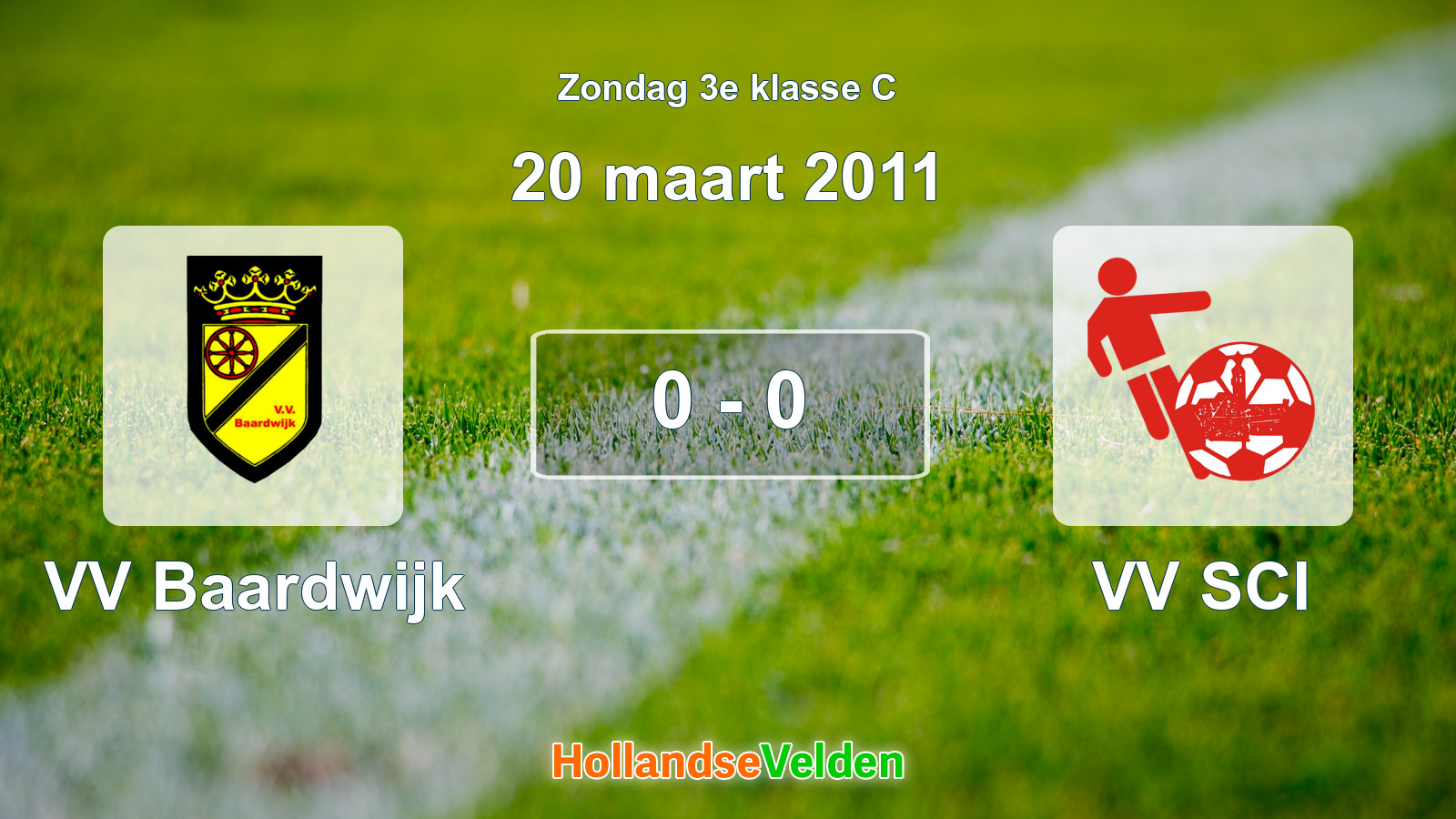 Gespeelde wedstrijd: VV Baardwijk - VV SCI 0 - 0 (20 maart 2011)