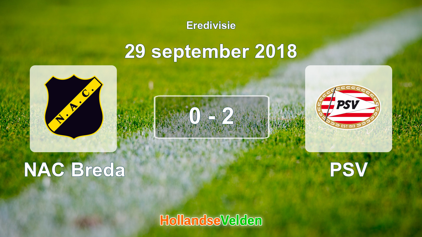 Gespeelde wedstrijd: NAC Breda - PSV 0 - 2 (29 september 2018)