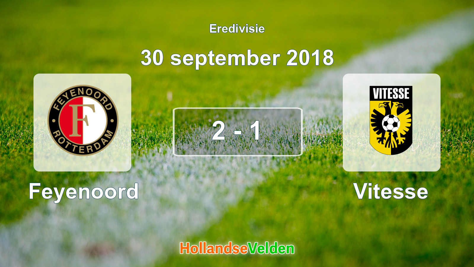 Gespeelde wedstrijd: Feyenoord - Vitesse 2 - 1 (30 september 2018)