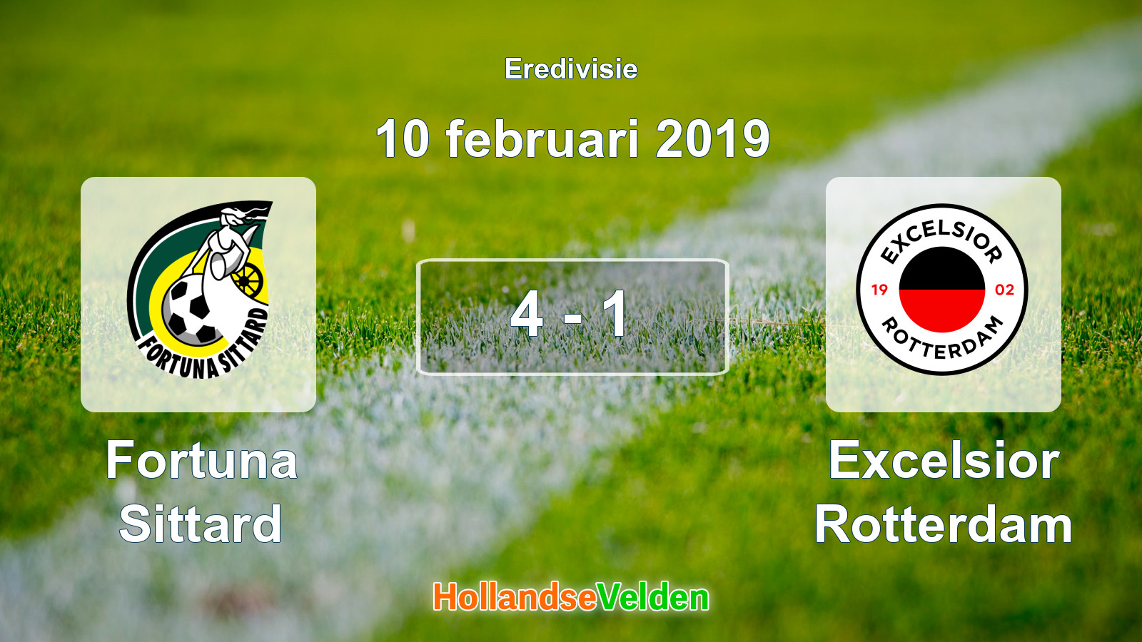 Gespeelde wedstrijd: Fortuna Sittard - Excelsior Rotterdam 4 - 1 (10 februari 2019)