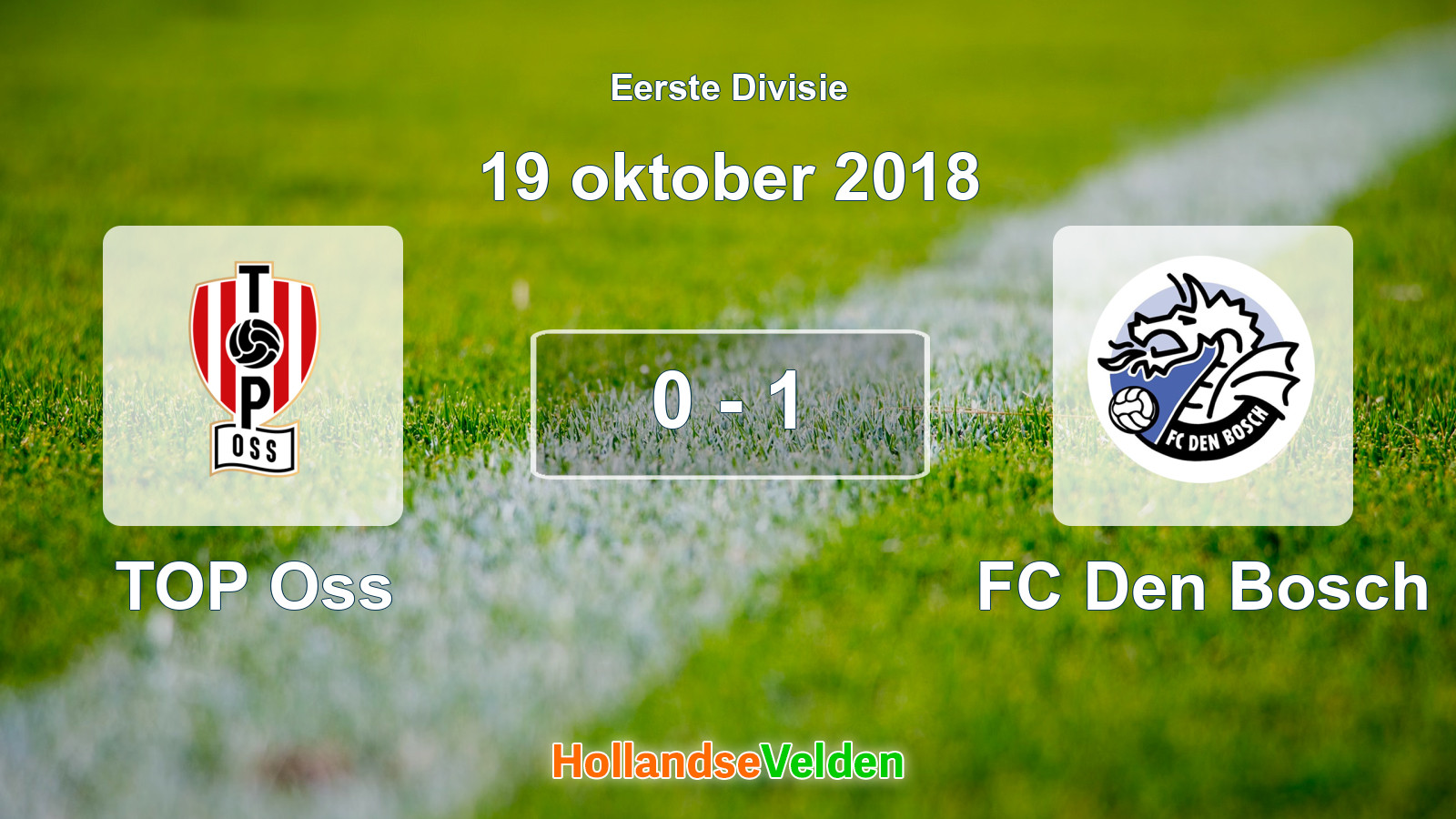 Gespeelde wedstrijd: TOP Oss - FC Den Bosch 0 - 1 (19 oktober 2018)