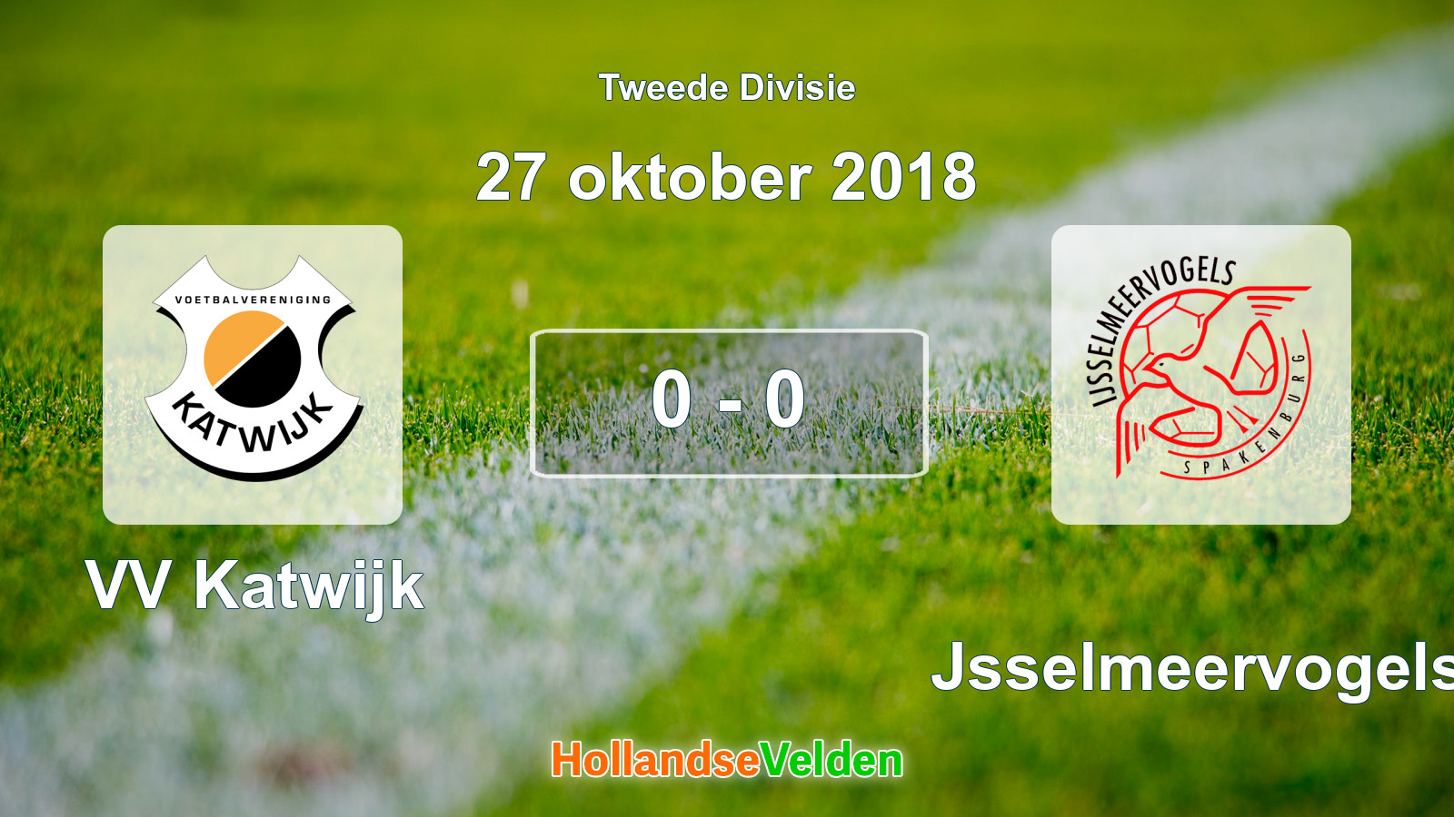 Gespeelde wedstrijd: VV Katwijk - IJsselmeervogels 0 - 0 (27 oktober 2018)
