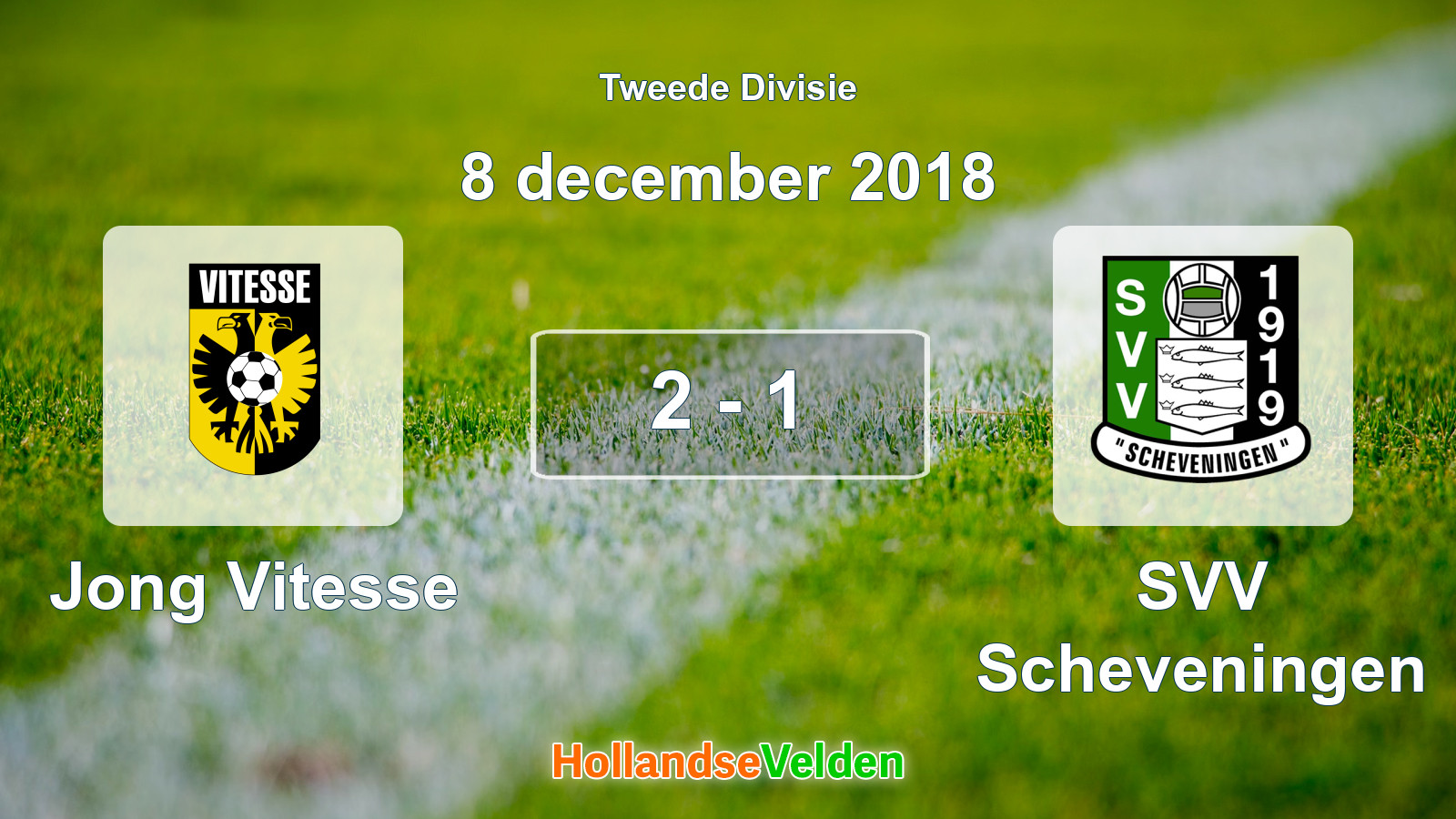 Gespeelde wedstrijd: Jong Vitesse - SVV Scheveningen 2 - 1 (8 december 2018)