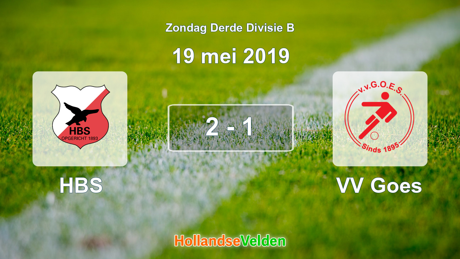 Gespeelde wedstrijd: HBS - VV Goes 2 - 1 (19 mei 2019)