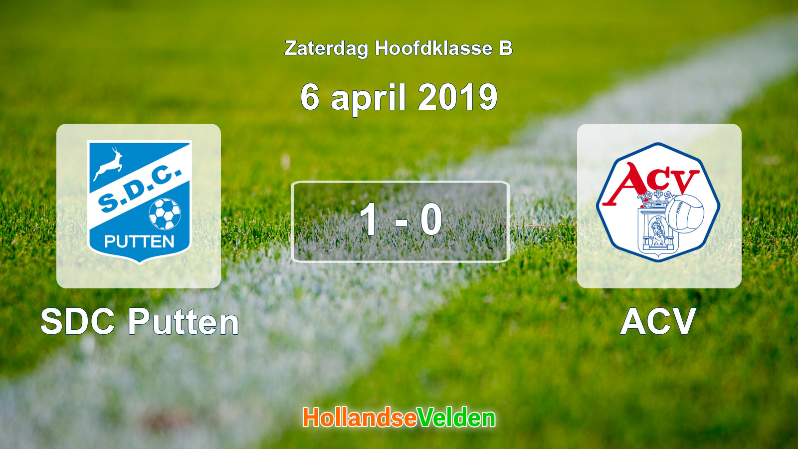 Gespeelde wedstrijd: SDC Putten - ACV 1 - 0 (6 april 2019)