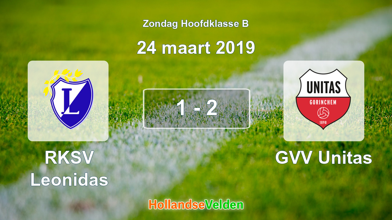 Gespeelde wedstrijd: RKSV Leonidas - GVV Unitas 1 - 2 (24 maart 2019)