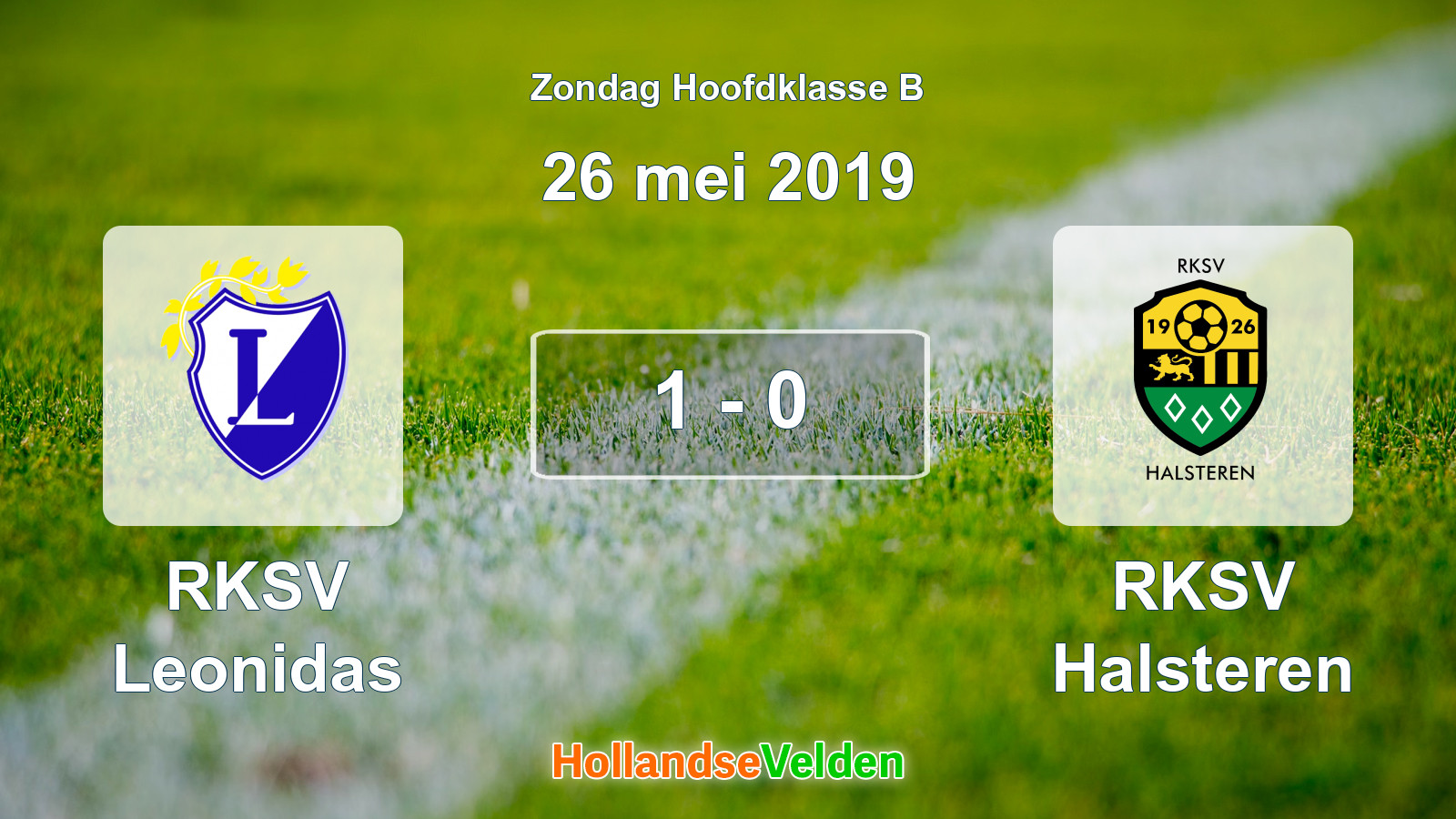 Gespeelde wedstrijd: RKSV Leonidas - RKSV Halsteren 1 - 0 (26 mei 2019)