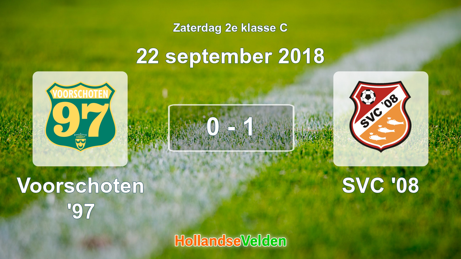 Gespeelde wedstrijd: Voorschoten '97 - SVC '08 0 - 1 (22 september 2018)