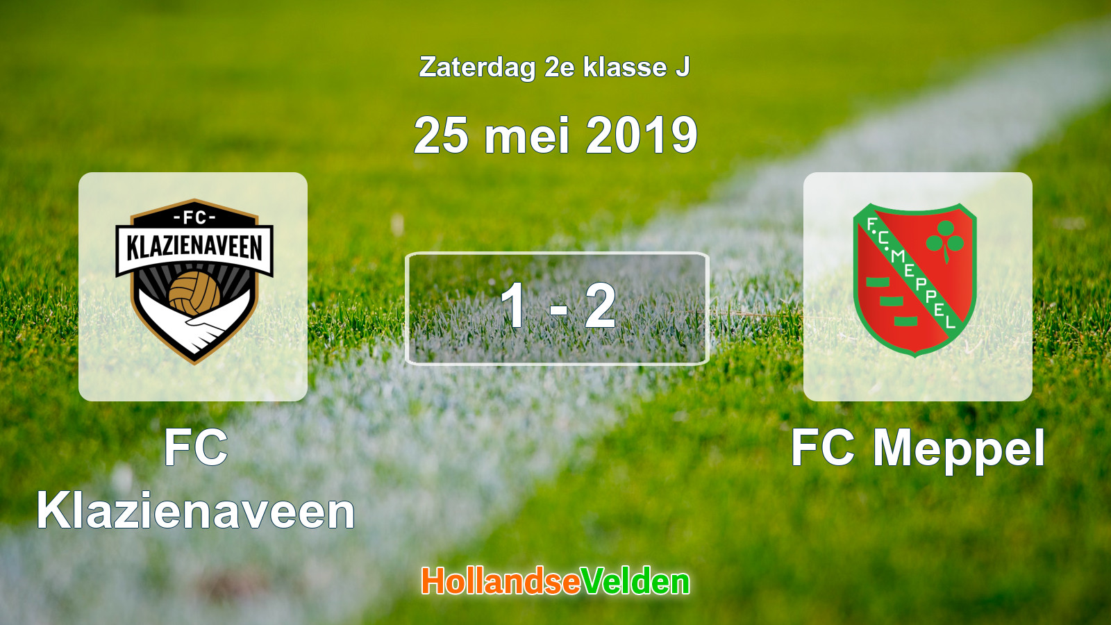 Gespeelde wedstrijd: FC Klazienaveen - FC Meppel 1 - 2 (25 mei 2019)