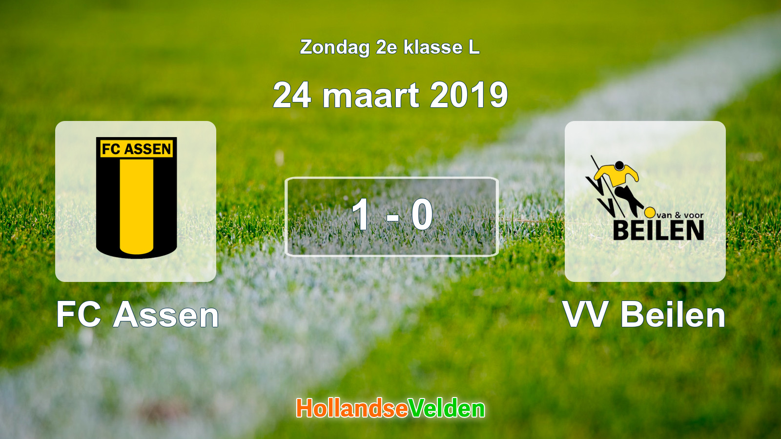 Gespeelde wedstrijd: FC Assen - VV Beilen 1 - 0 (24 maart 2019)