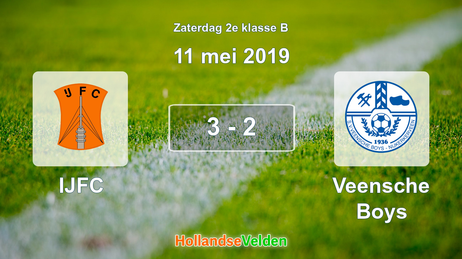 Gespeelde wedstrijd: IJFC - Veensche Boys 3 - 2 (11 mei 2019)