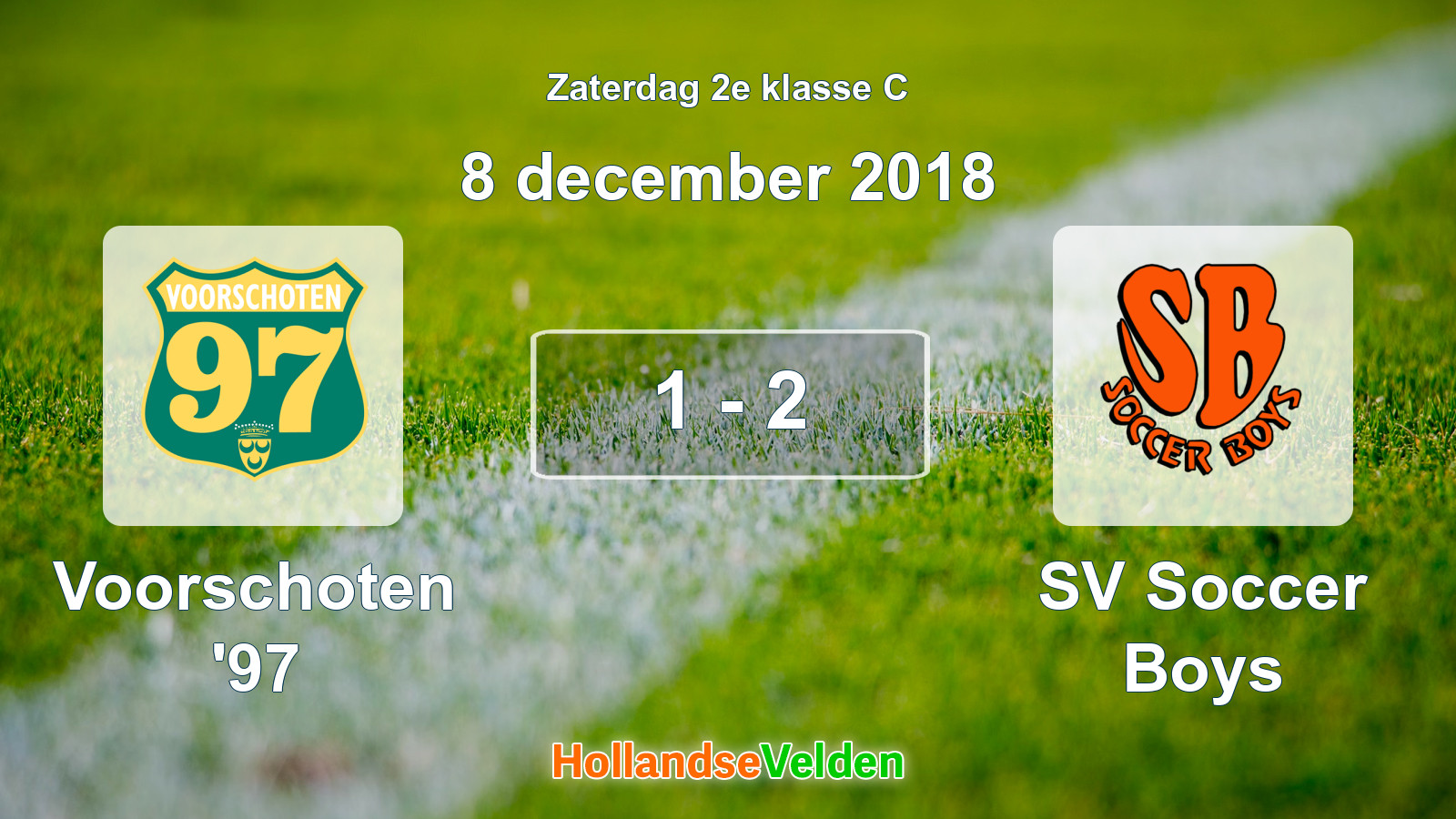 Gespeelde wedstrijd: Voorschoten '97 - SV Soccer Boys 1 - 2 (8 december 2018)