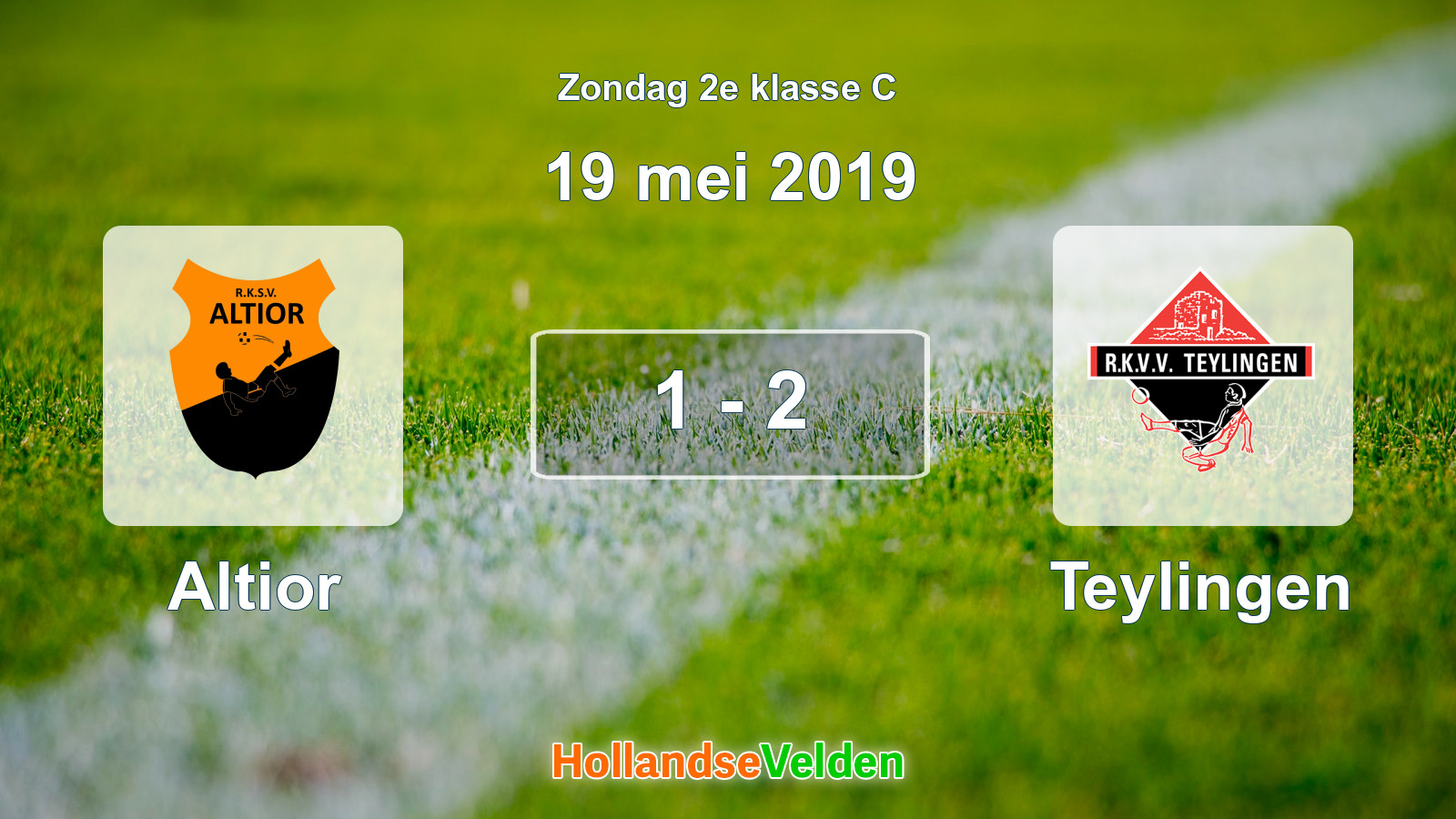 Gespeelde wedstrijd: Altior - Teylingen 1 - 2 (19 mei 2019)