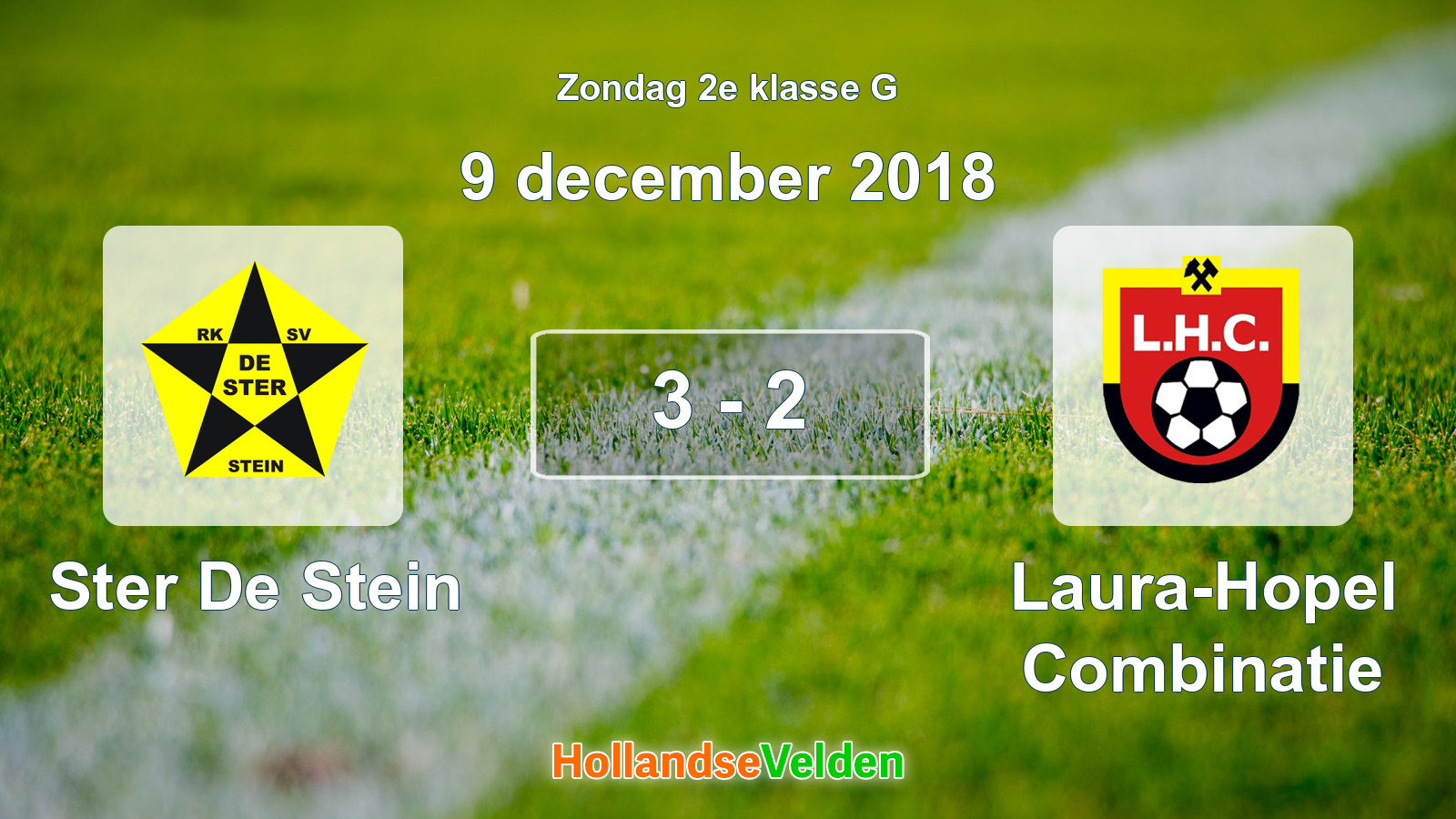 Gespeelde wedstrijd: Ster De Stein - Laura-Hopel Combinatie 3 - 2 (9 december 2018)