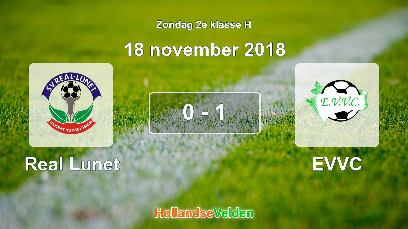 Gespeelde wedstrijd: Real Lunet - EVVC 0 - 1 (18 november 2018)