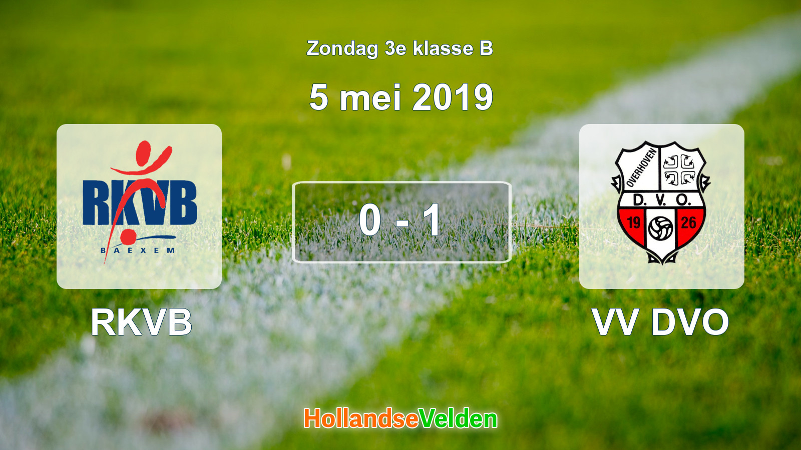 Gespeelde wedstrijd: RKVB - VV DVO 0 - 1 (5 mei 2019)