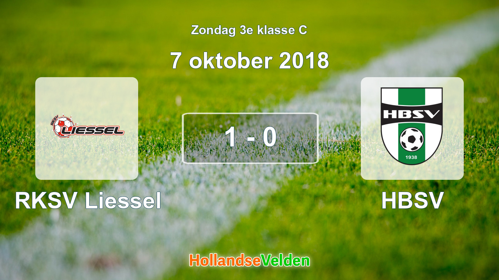 Gespeelde wedstrijd: RKSV Liessel - HBSV 1 - 0 (7 oktober 2018)