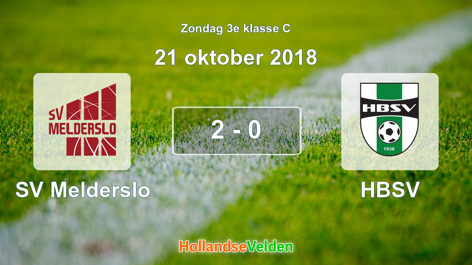 Gespeelde wedstrijd: SV Melderslo - HBSV 2 - 0 (21 oktober 2018)