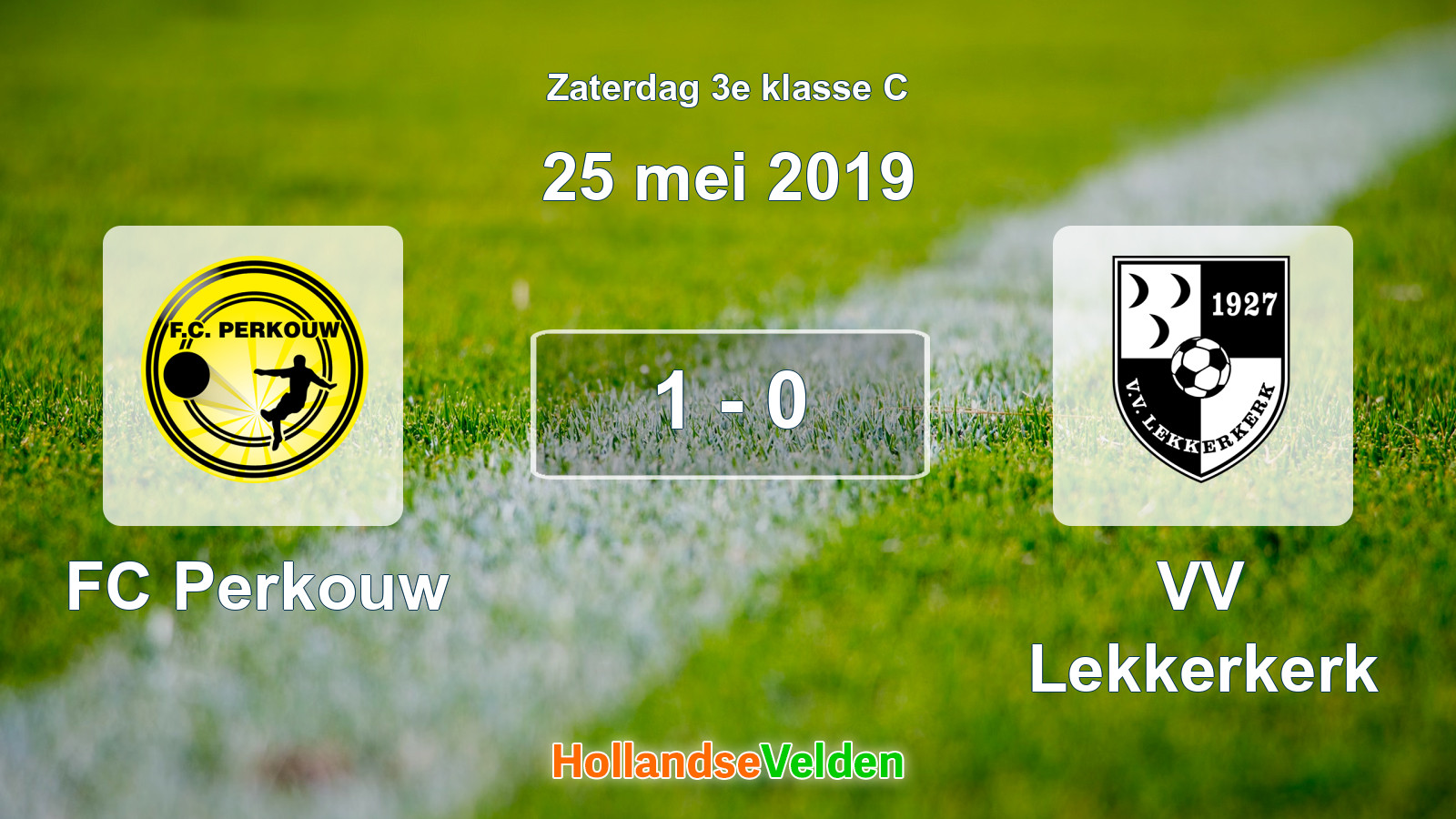 Gespeelde wedstrijd: FC Perkouw - VV Lekkerkerk 1 - 0 (25 mei 2019)