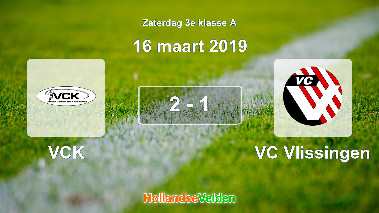 Gespeelde wedstrijd: VCK - VC Vlissingen 2 - 1 (16 maart 2019)
