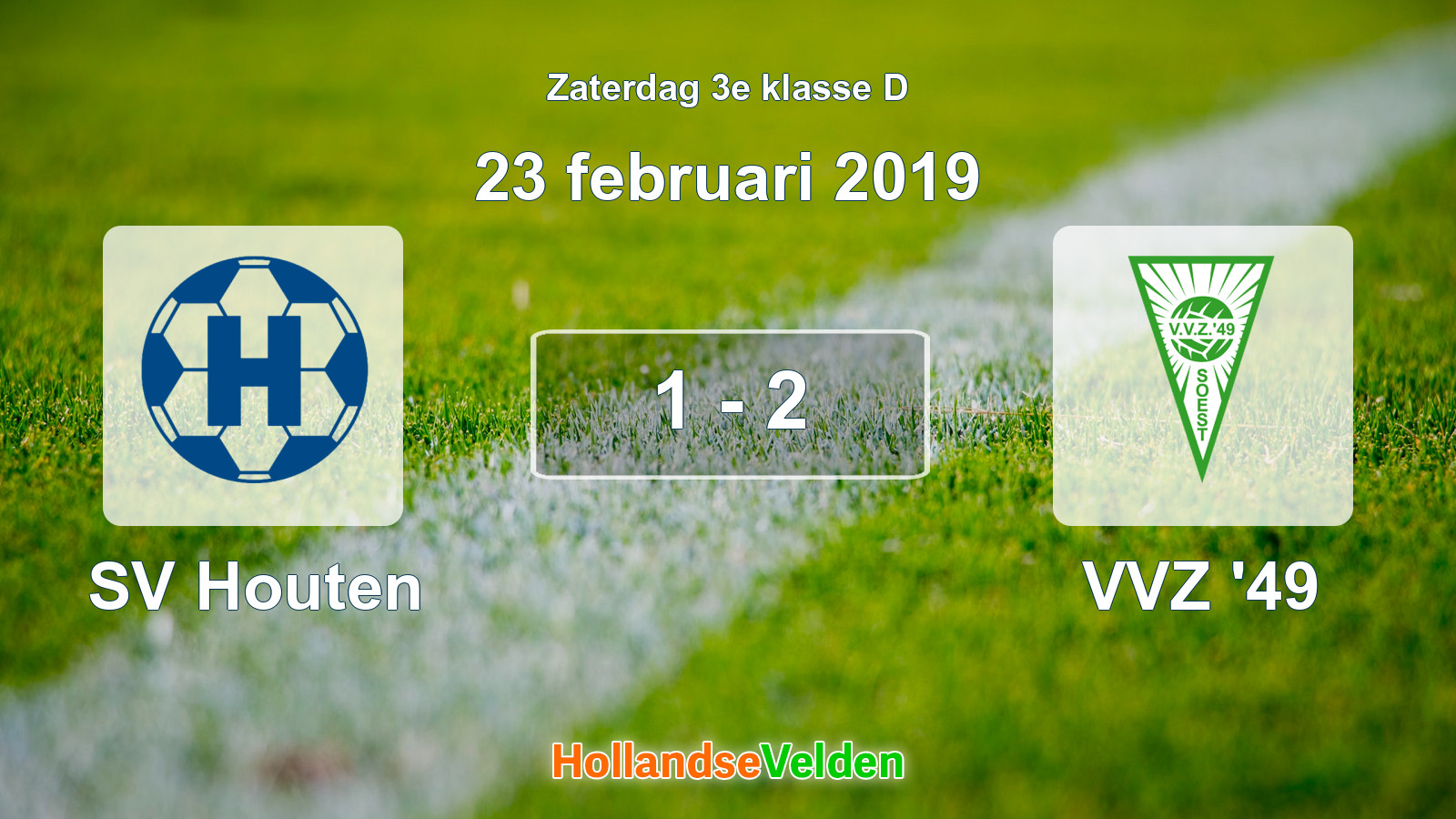 Gespeelde wedstrijd: SV Houten - VVZ '49 1 - 2 (23 februari 2019)
