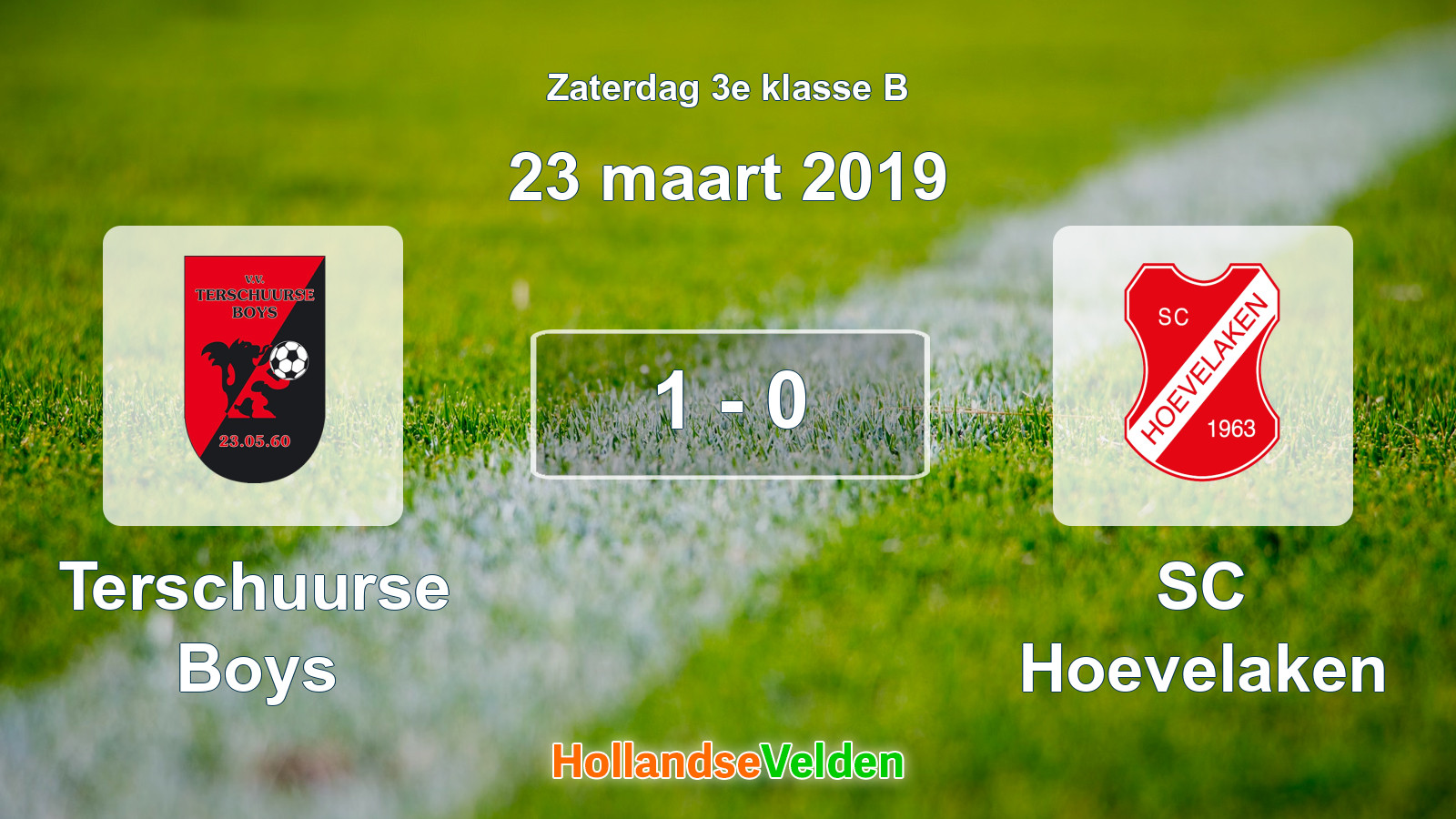 Gespeelde wedstrijd: Terschuurse Boys - SC Hoevelaken 1 - 0 (23 maart 2019)