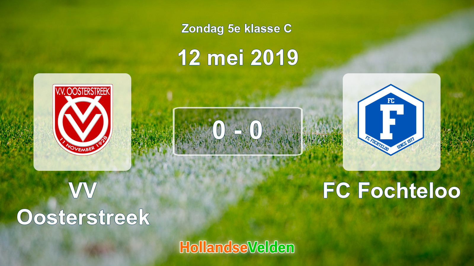 Gespeelde wedstrijd: VV Oosterstreek - FC Fochteloo 0 - 0 (12 mei 2019)