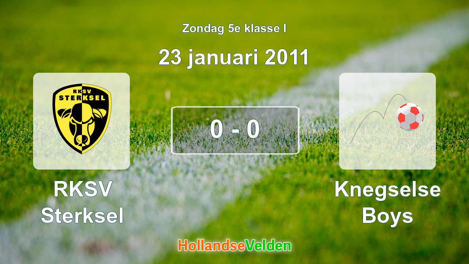Gespeelde wedstrijd: RKSV Sterksel - Knegselse Boys 0 - 0 (23 januari 2011)
