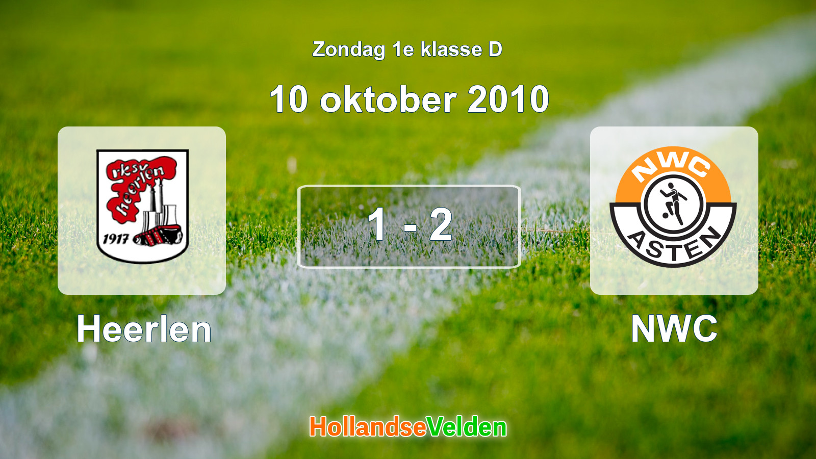 Gespeelde wedstrijd: Heerlen - NWC 1 - 2 (10 oktober 2010)