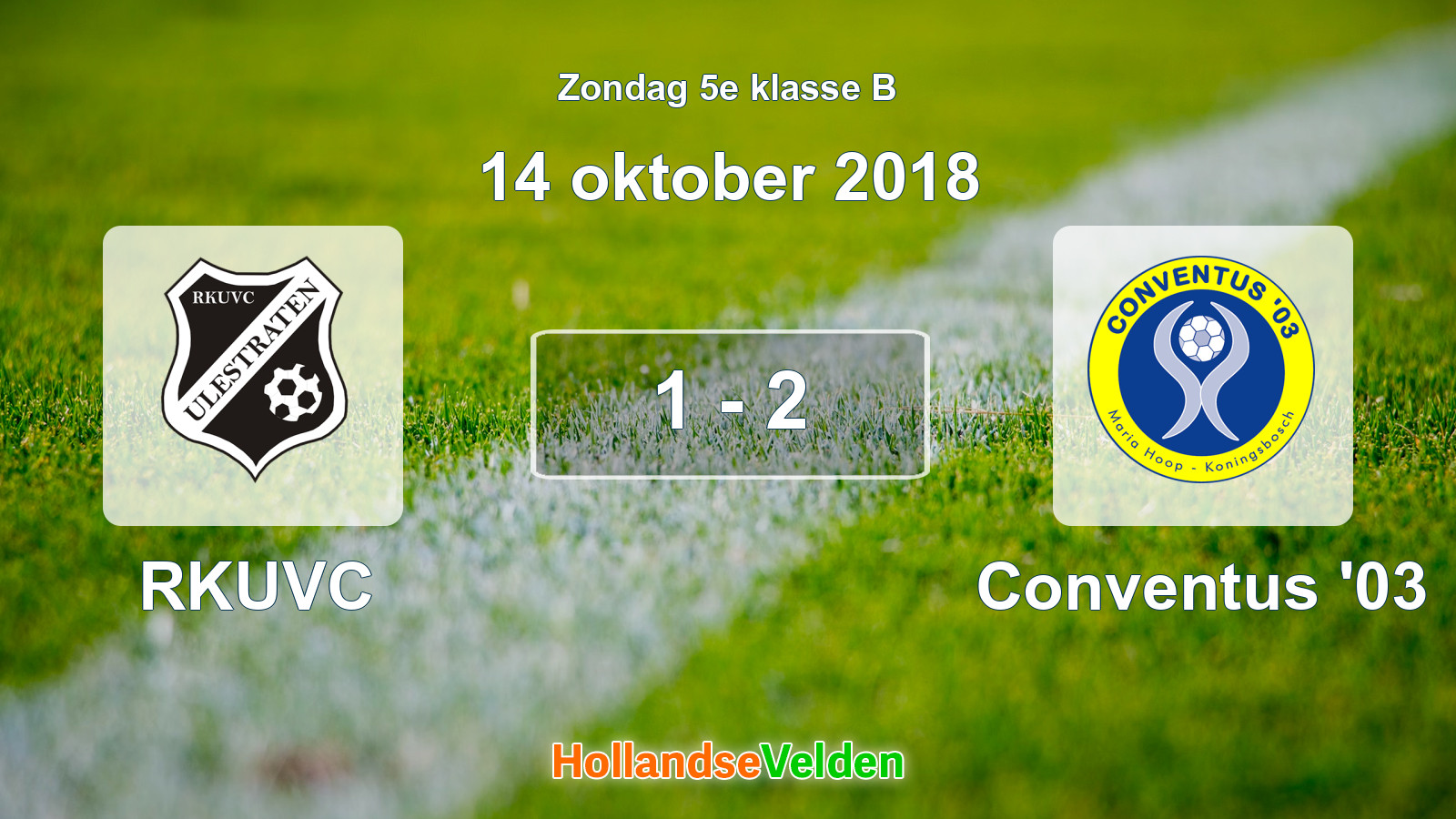 Gespeelde wedstrijd: RKUVC - Conventus '03 1 - 2 (14 oktober 2018)