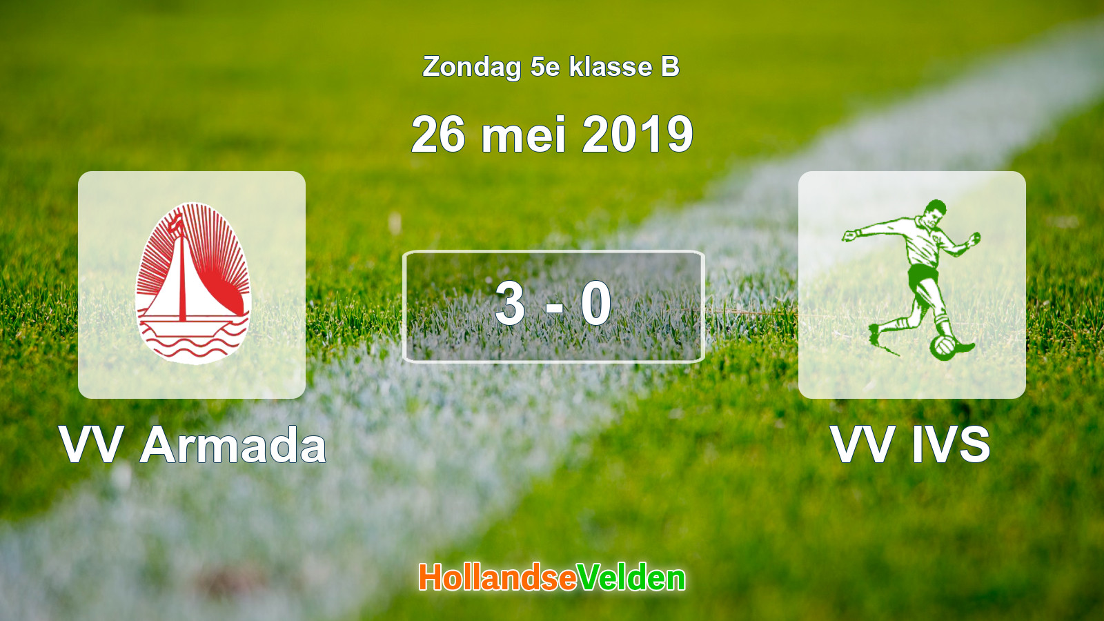Gespeelde wedstrijd: VV Armada - VV IVS 3 - 0 (26 mei 2019)