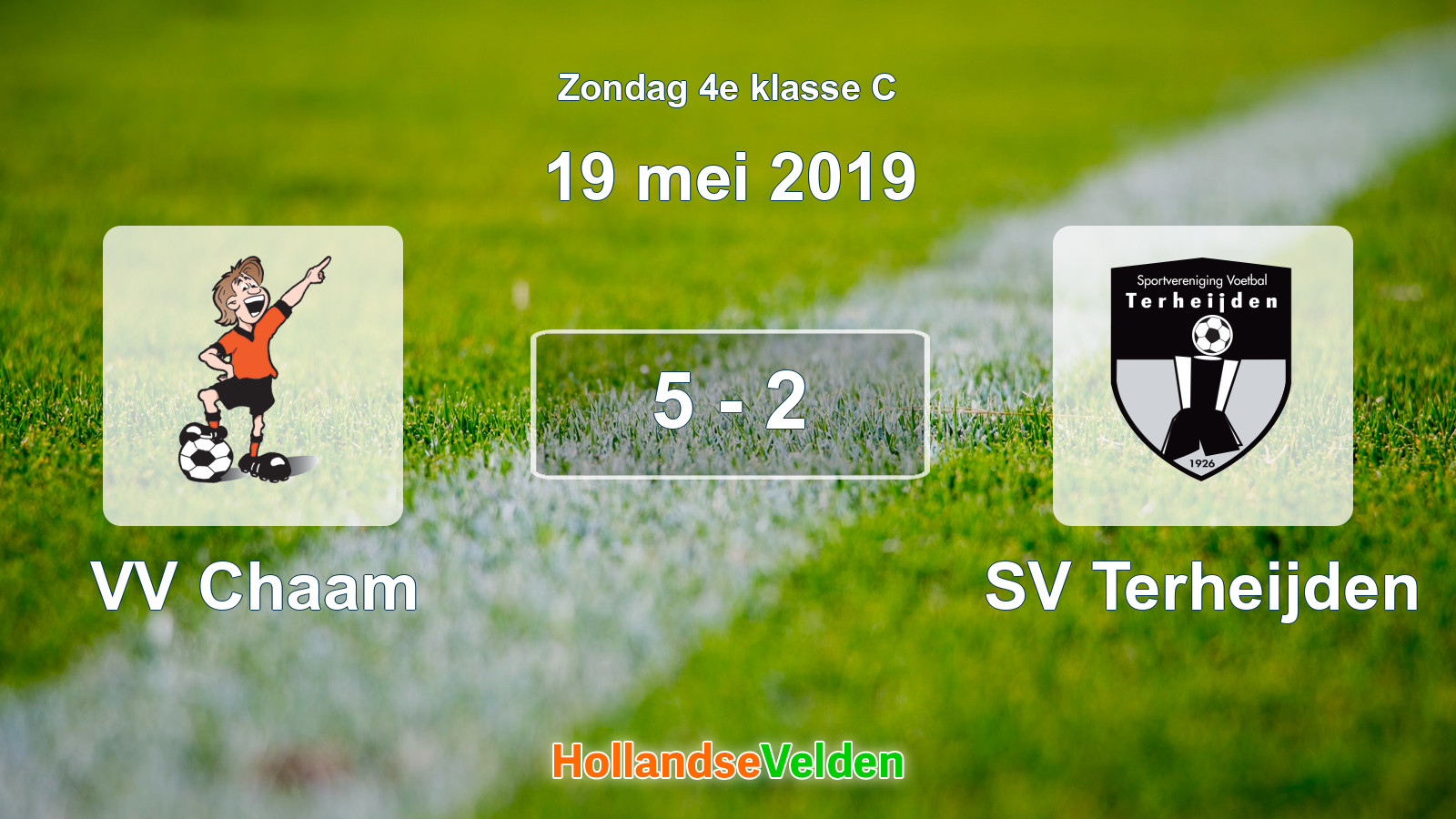Gespeelde wedstrijd: VV Chaam - SV Terheijden 5 - 2 (19 mei 2019)