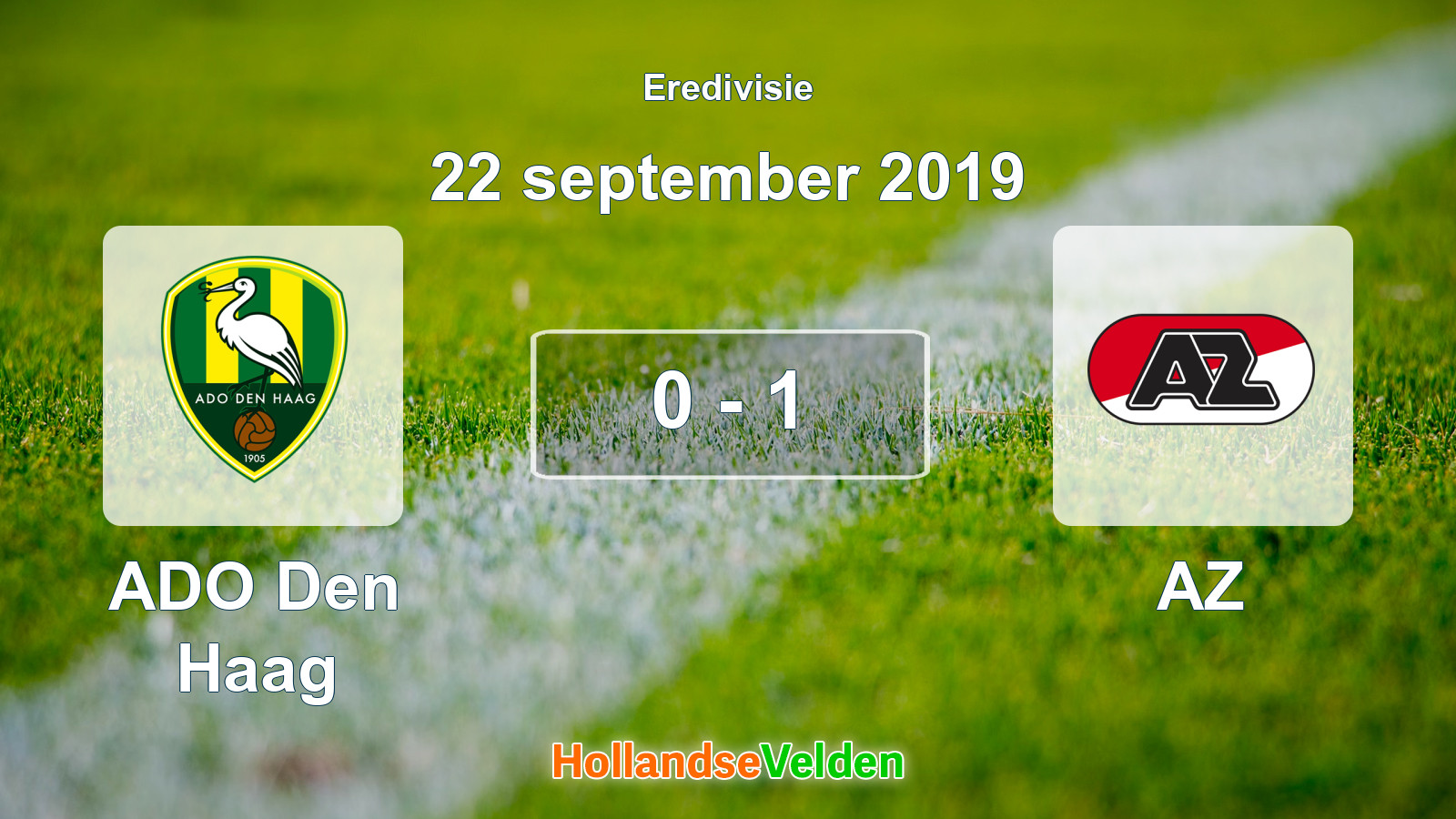 Gespeelde wedstrijd: ADO Den Haag - AZ 0 - 1 (22 september 2019)