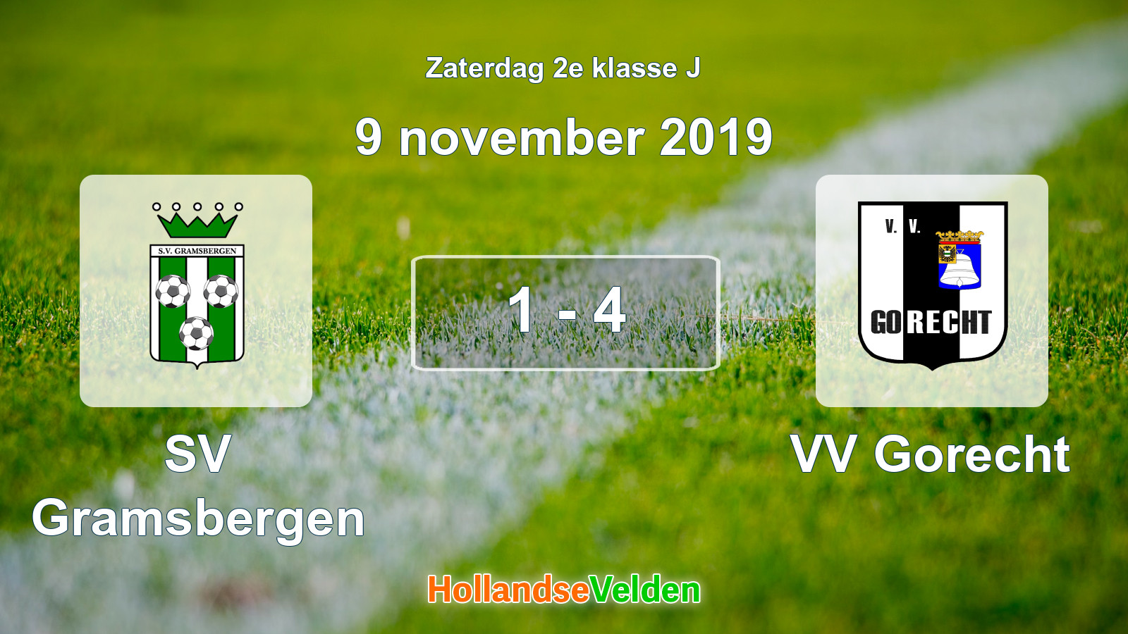Gespeelde wedstrijd: SV Gramsbergen - VV Gorecht 1 - 4 (9 november 2019)