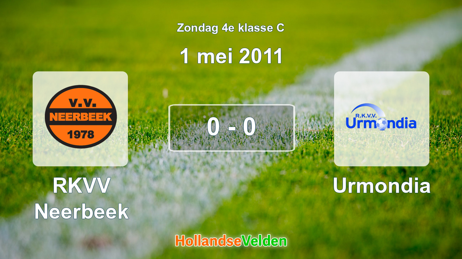 Gespeelde wedstrijd: RKVV Neerbeek - Urmondia 0 - 0 (1 mei 2011)