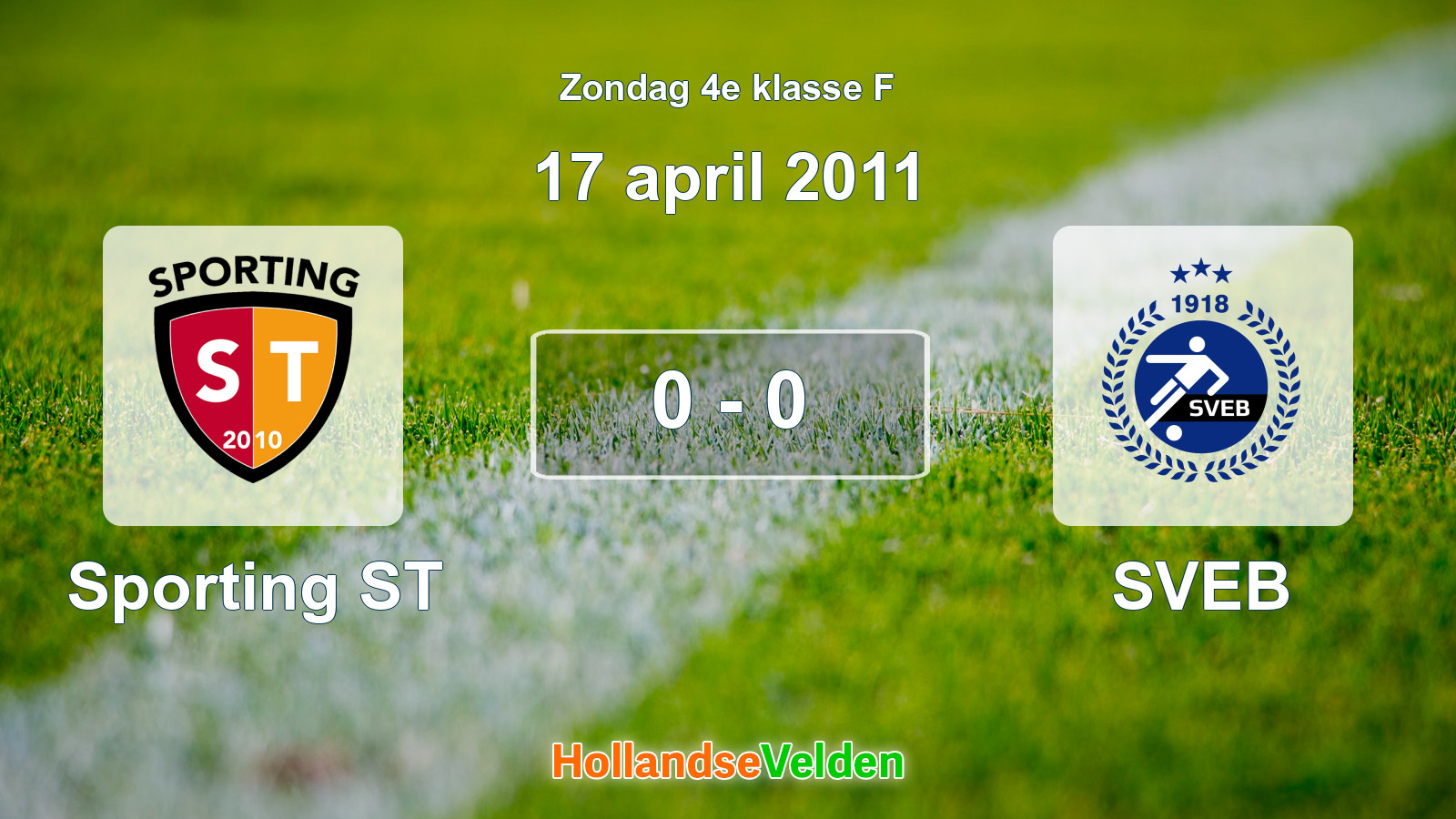Gespeelde wedstrijd: Sporting ST - SVEB 0 - 0 (17 april 2011)