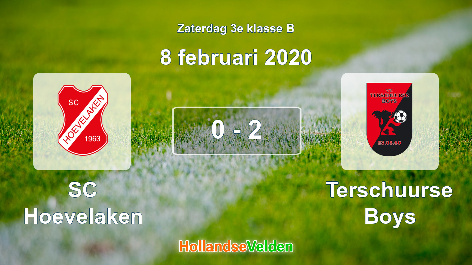 Gespeelde wedstrijd: SC Hoevelaken - Terschuurse Boys 0 - 2 (8 februari 2020)