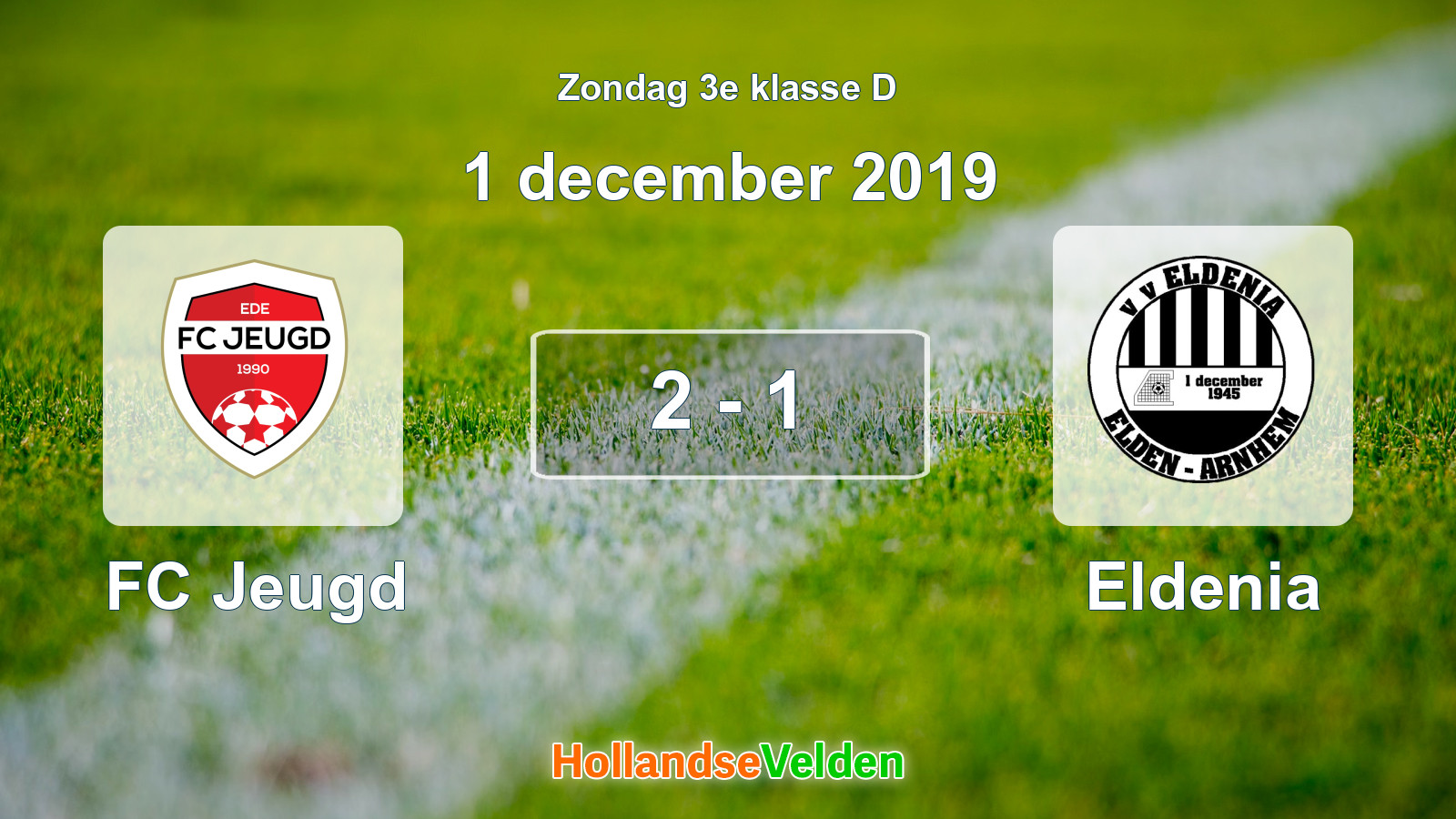 Gespeelde wedstrijd: FC Jeugd - Eldenia 2 - 1 (1 december 2019)