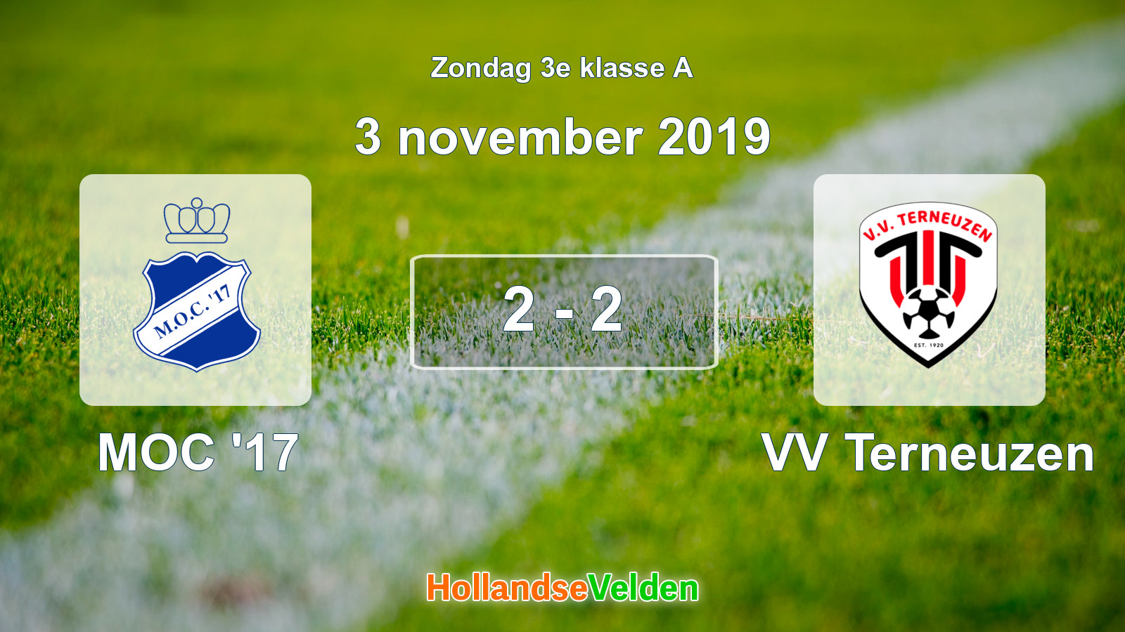 Gespeelde wedstrijd: MOC '17 - VV Terneuzen 2 - 2 (3 november 2019)