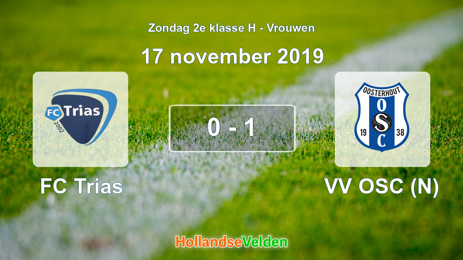Gespeelde wedstrijd: FC Trias - VV OSC (N) 0 - 1 (17 november 2019)
