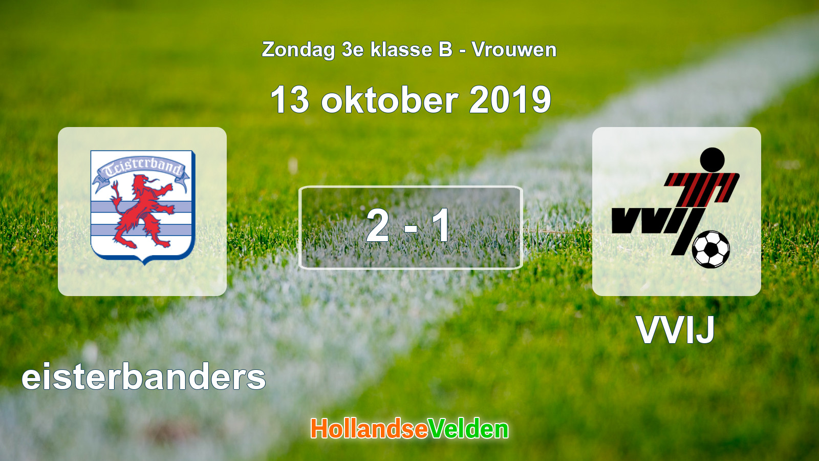 Gespeelde wedstrijd: Teisterbanders - VVIJ 2 - 1 (13 oktober 2019)