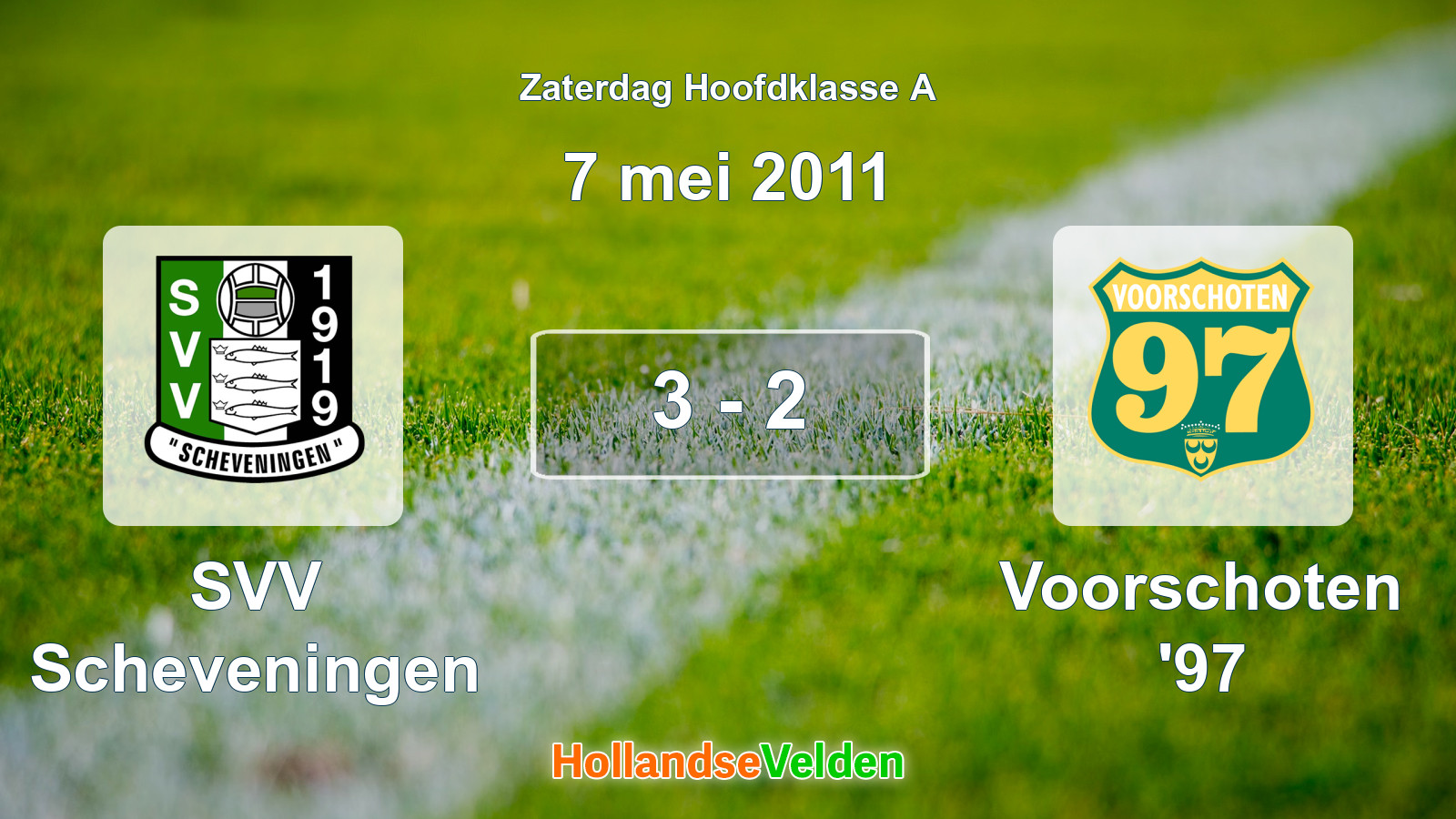 Gespeelde wedstrijd: SVV Scheveningen - Voorschoten '97 3 - 2 (7 mei 2011)