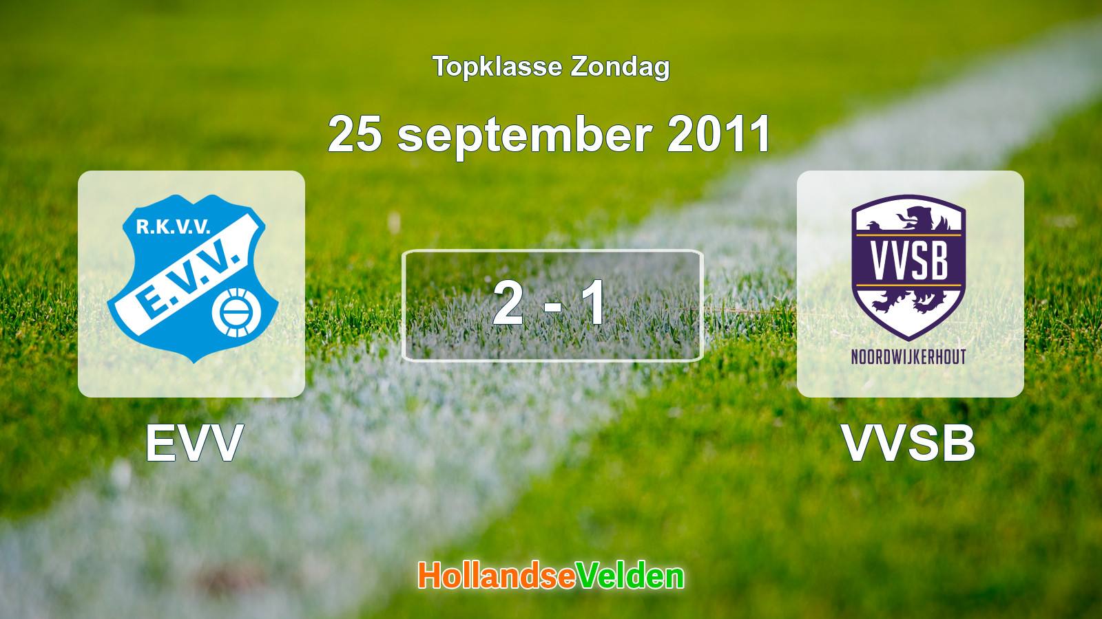 Gespeelde wedstrijd: EVV - VVSB 2 - 1 (25 september 2011)
