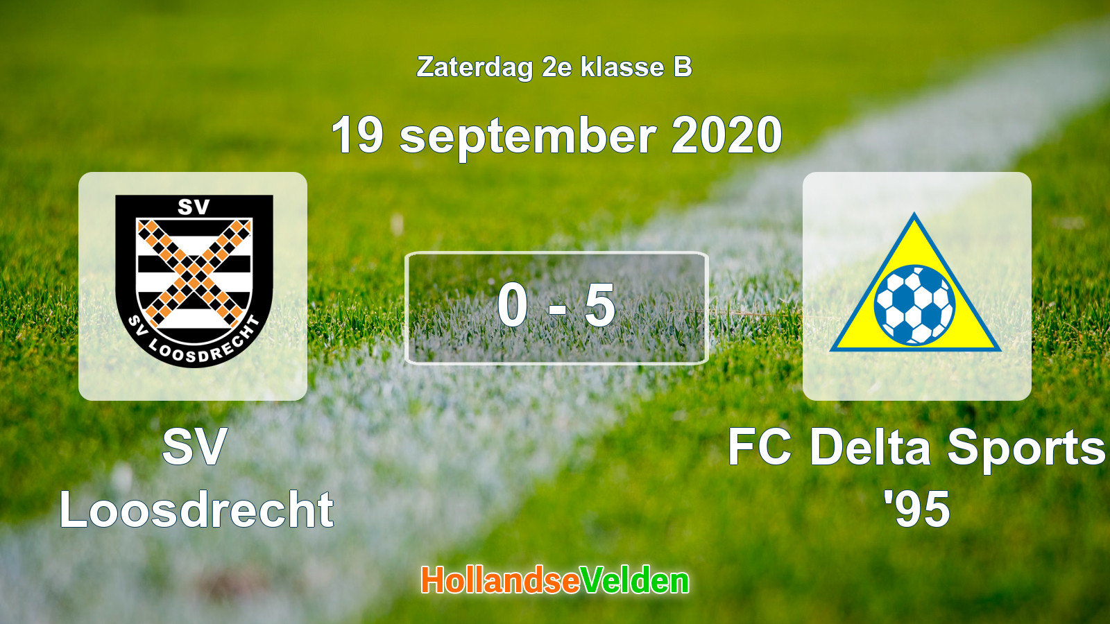 Gespeelde wedstrijd: SV Loosdrecht - FC Delta Sports '95 0 - 5 (19 september 2020)