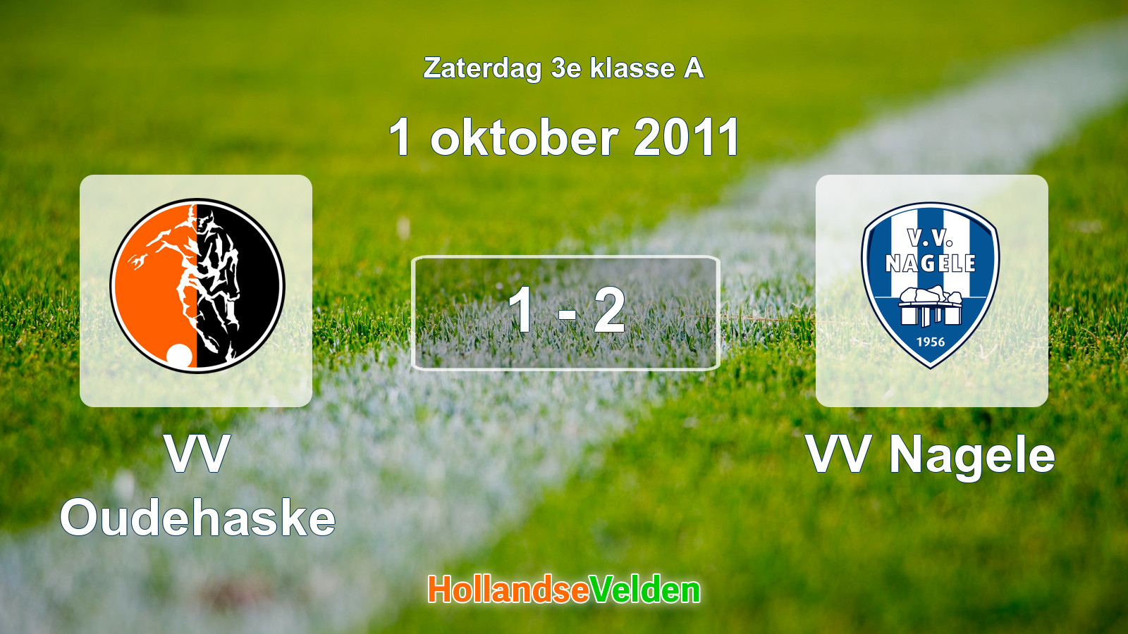 Gespeelde wedstrijd: VV Oudehaske - VV Nagele 1 - 2 (1 oktober 2011)