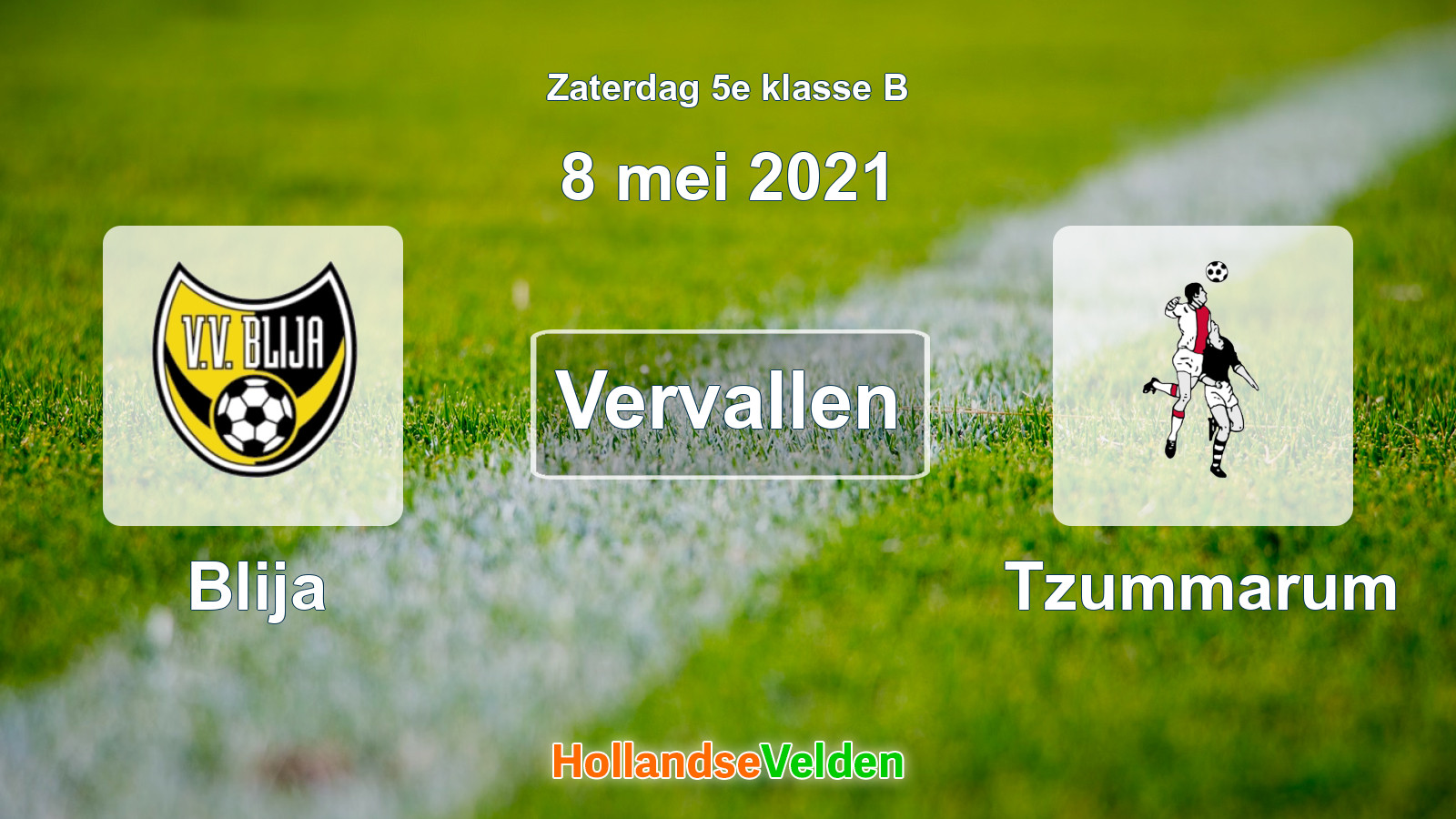 Geplande wedstrijd: Blija - Tzummarum (8 mei 2021)
